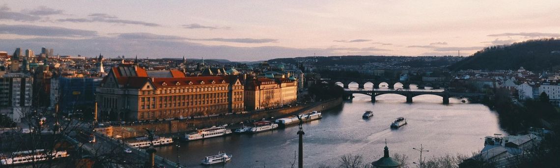 Вид на реку Влтава, Прага
