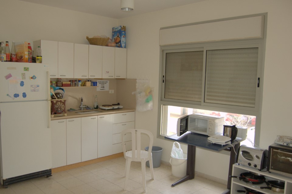 Kitchen in a dormitory of the University of Haifa