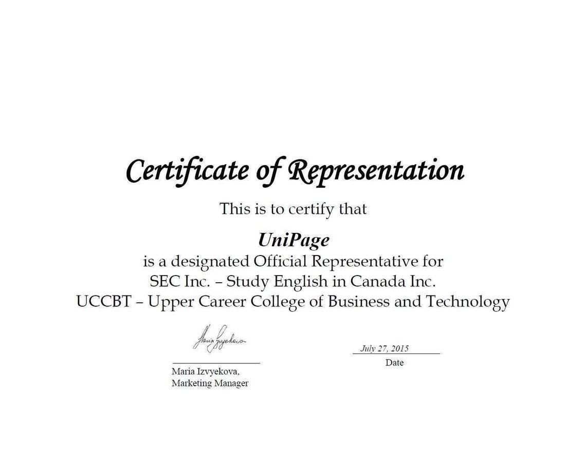 SEC — Study English in Canada