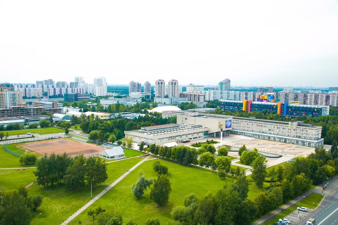 Кампус Российского университета дружбы народов, вид сверху