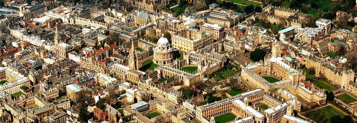 University of Oxford from above, Oxford, England