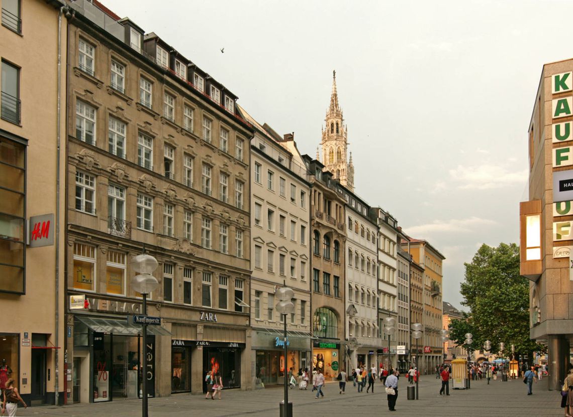 Kaufingerstrasse в Мюнхене — самая дорогая улица в Германии