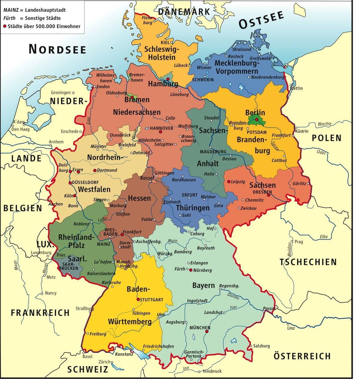 Города и земли Германии