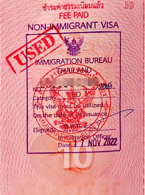 Фото Поставленной Education visa